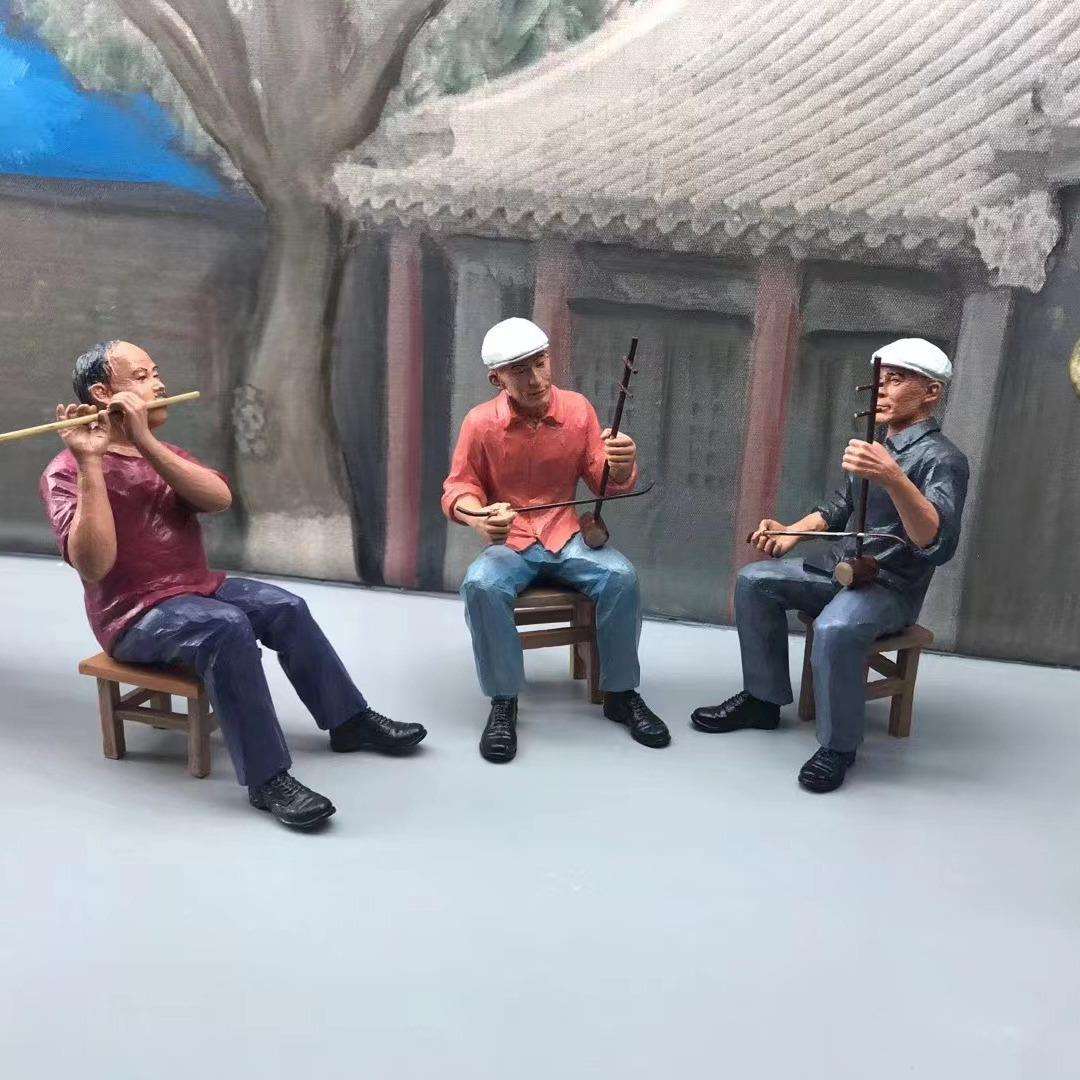 场景复原模型艺术品人物摆件场景模型场景道具户外景区仿生动物