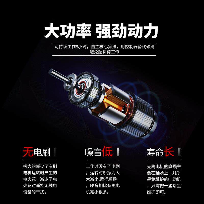 无刷角磨机工业级220V大功率多功能手持式切割抛光打磨机无刷电机