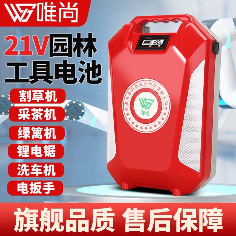 21V背包锂电池通用款款背负式采茶割草机抽水泵家用18650电池组