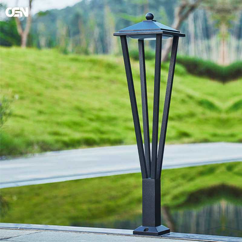 户外草坪灯防水简约镂空草坪灯庭院灯景观室外家用别墅花园新中式