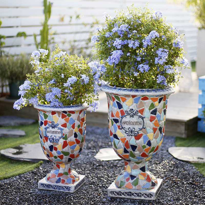 特大号庭院花园阳台布置装饰花盆户外大口径欧式高脚杯仿陶瓷创意,模玩/动漫/周边/娃圈三坑/桌游,模型制作工具/辅料耗材,淘宝优惠券,粉丝福利购,淘宝优惠卷