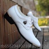 正尖头休闲皮鞋 高档夏季 时白 英伦尚韩版 商务装 镂空男鞋 子洞洞凉鞋