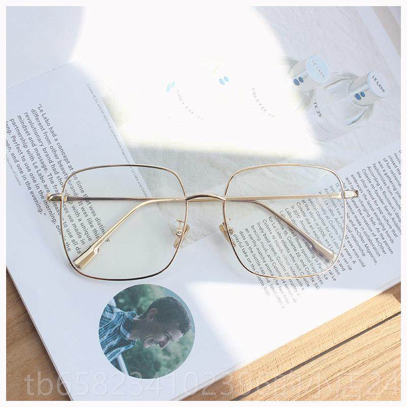 高档眼镜女网红夏夏同脸款in框s韩潮防版辐射蓝光圆复古近视平光