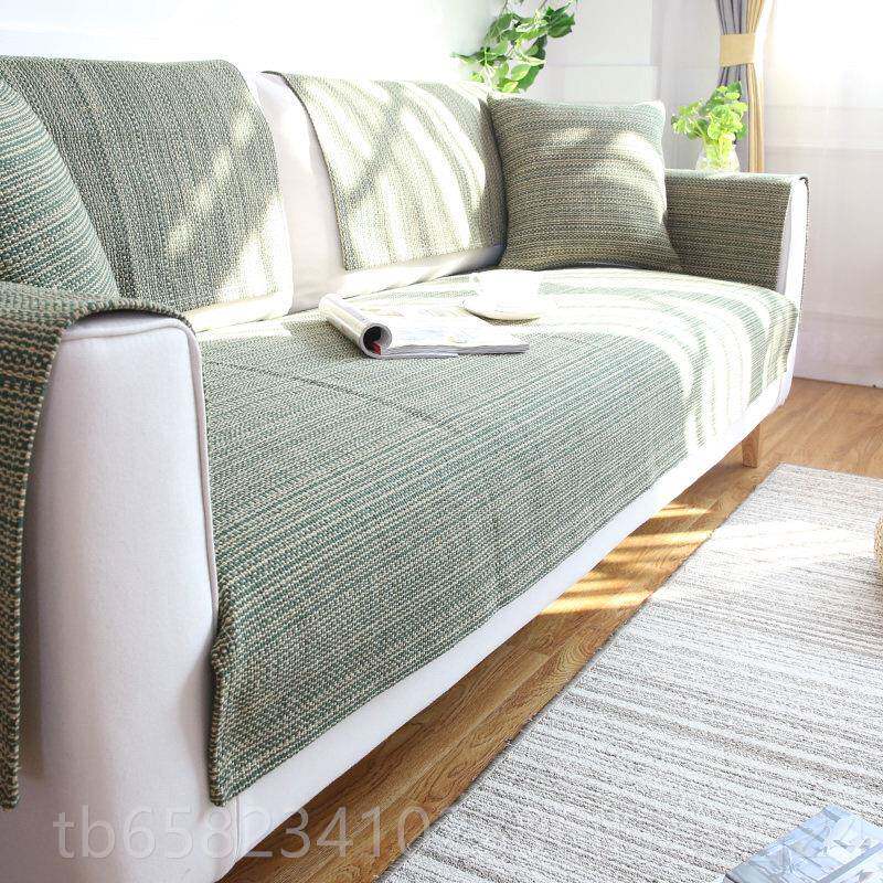 高档采购产棉和亚麻织沙发靠垫，四现季亚麻简单品的夏季防滑靠垫