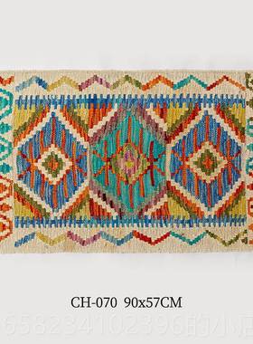 高档视K觉味道 进口羊地毯无胶毛ilim民族现风复古代客厅茶几地垫