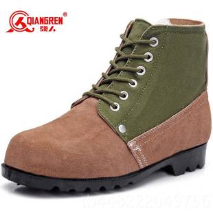 冬季 男士 寒防靴羊毛棉靴劳动保护大脚趾棉 315人保暖皮草强鞋 正品