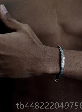 正品VIXTORM Hamm机er 925纯银手镯 原创列设个性款 械计暗黑系半