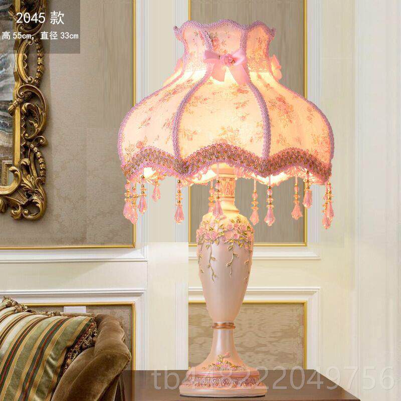 正品欧式床头灯田园卧台灯房客厅蕾丝室公主温馨宫廷调奢华结婚书