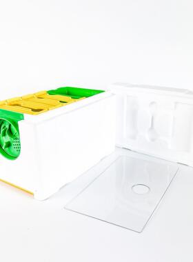 养蜂工具泡沫蜂箱绿色交尾箱蜂王饲养交配蜂巢Nuc箱蜜蜂箱储备