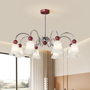 23新款 温馨浪漫奶油风客厅卧室吊灯现代简约大气主灯餐厅中山灯具