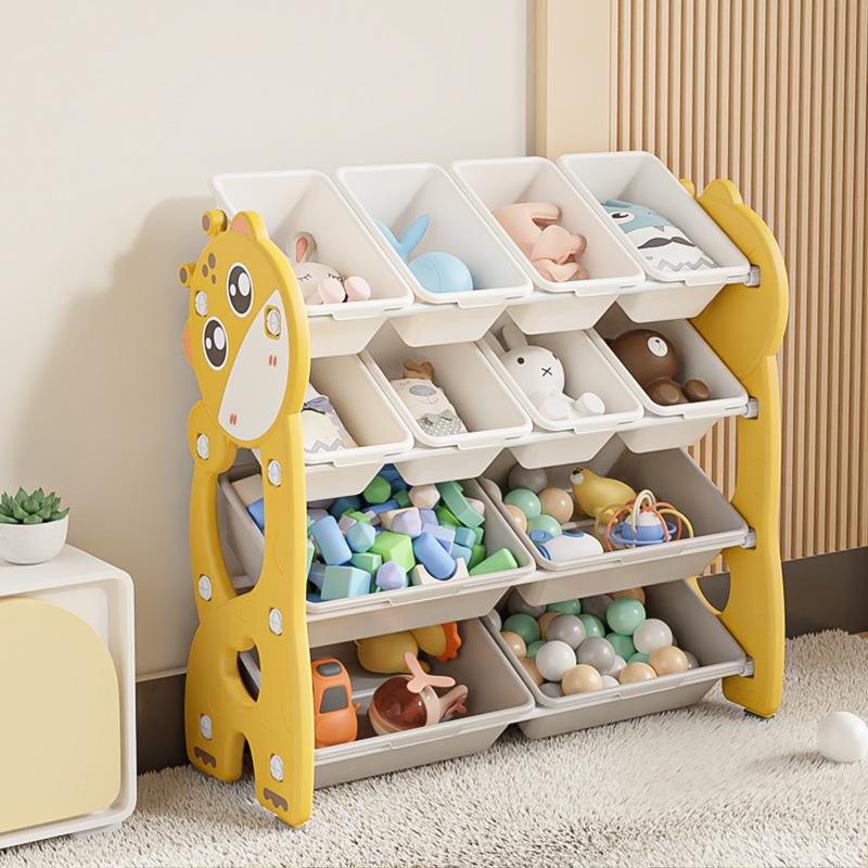 儿童玩具收纳柜子家用客厅宝宝归纳整理大容量多层落地幼儿置物架