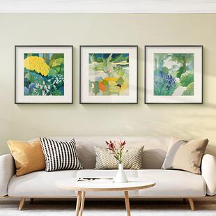 春日花语 现代简约餐厅装饰画小众风景油画北欧文艺客厅静物挂画
