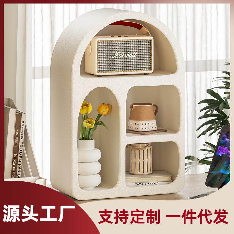 水杯卧室桌面收纳柜储物柜厨房茶水间整理收纳架免安装置物架