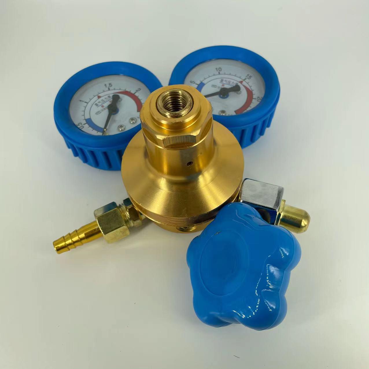 铝盖头精品防爆氧气减压器压力表氧气表