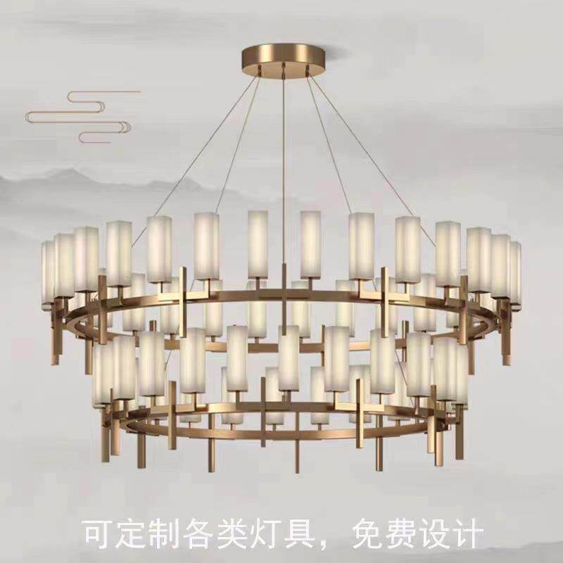 新中式客厅吊灯现代简约酒店大堂宴会厅餐厅包厢包间别墅会所吊灯