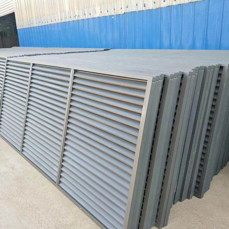 空调外机保护罩锌钢铝合金百叶格栅中央空调室外防水外机检修口