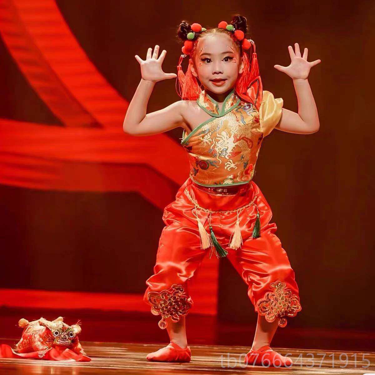 正品布家老虎舞蹈服成儿童演出服人舞台定制艺考小舞蹈独舞舞动世