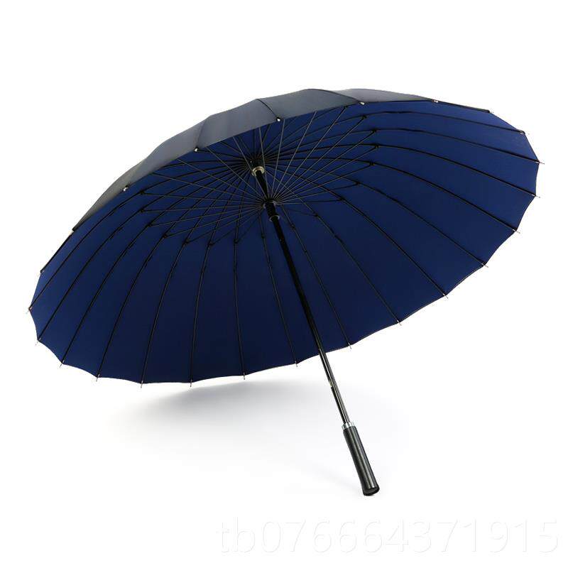 正品双大层24骨长柄伞加固防风人超双色号雨伞男女创意黑学生晴雨