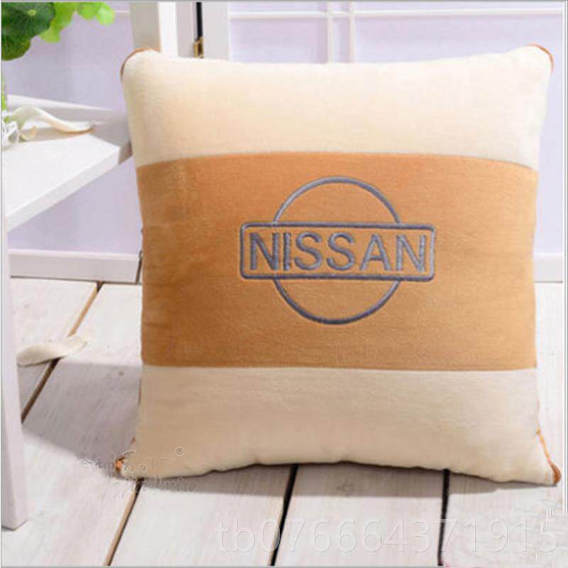 正品汽车抱枕被子两大刺用绣车标别克奥迪内车载靠枕宝马众车靠垫
