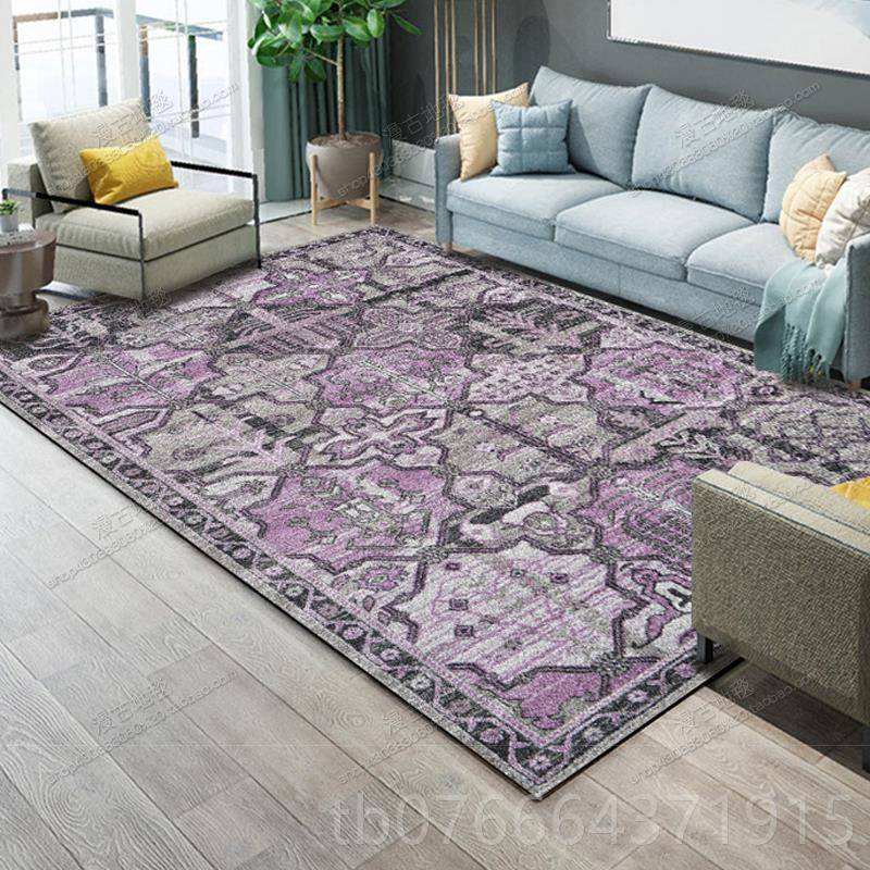 正品美抽象简约现代式客厅地毯边北欧客茶几地厅毯卧室床满铺地垫