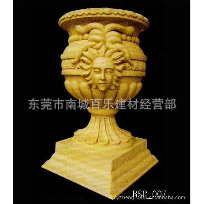 厂家专业生产花盆系列 汉白玉园林雕塑 木纹砂岩 砂岩园林雕塑