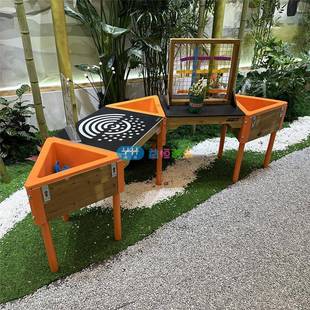 幼儿园户外活动桌组合儿童游戏室内创意多功能沙水户外感官游戏桌