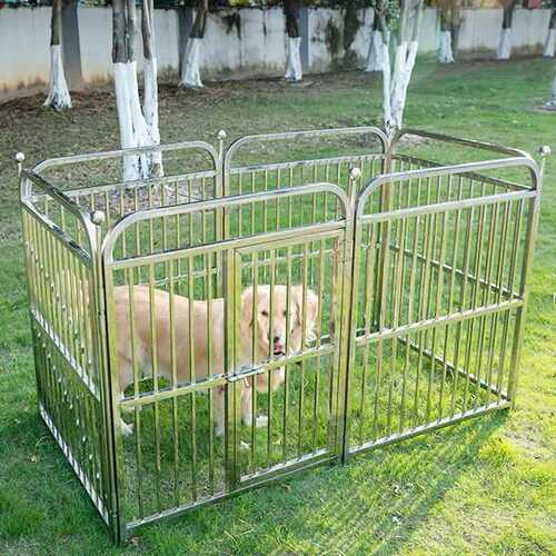 狗围栏室内不锈钢室外小型犬中型犬大型犬隔离门自由组合栅栏简约