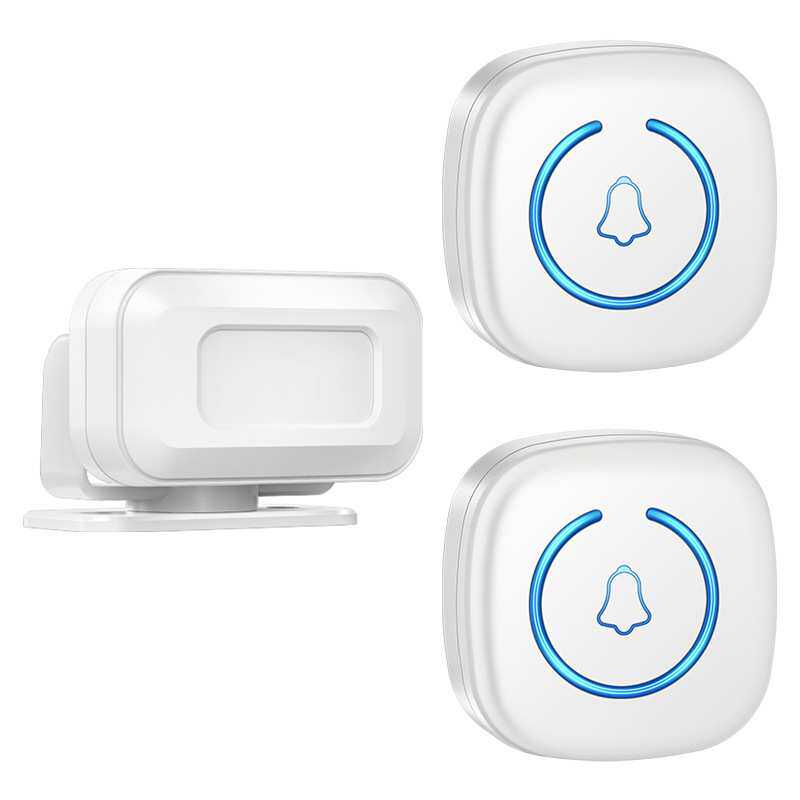 分体式红外线电子迎宾器感应器店铺进门感应门铃提示门铃 一拖二