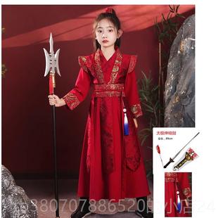 高档苏打梦花木兰古装 儿风童将军飞鱼服风演 武女侠花木兰童国唐装