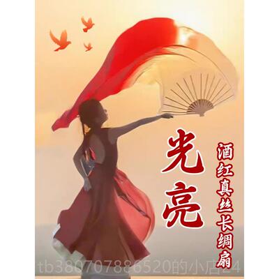 高档儿光亮舞蹈表服芷潼同款演出服红色古童典舞扇子开场舞舞万疆