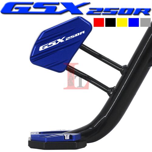 适用铃木GSX250R改装边撑加大座小脚侧撑加大防滑垫侧踢延伸器块