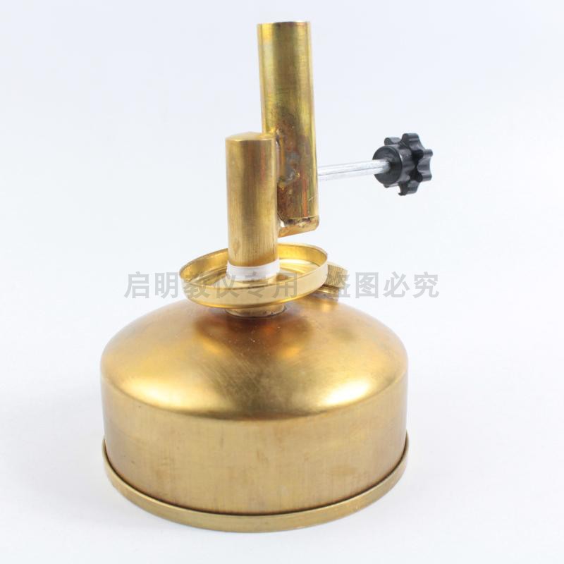 J2075座式铜制酒精喷灯坐式全铜酒精灯玻璃加热用化学实验器材
