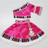 正品 儿童藏族演出服六一水袖 女童演服男童蒙数古舞服少民族表服蹈