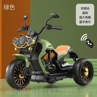 正品小德国童电动机车三轮车男女孩玩遥具车可坐人控儿童玩儿具车