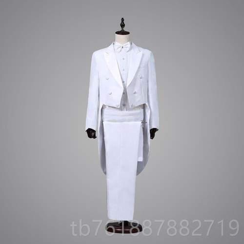 正品男士尾服套装新款照燕相馆舞台演出美声师大合舞台主唱持魔术