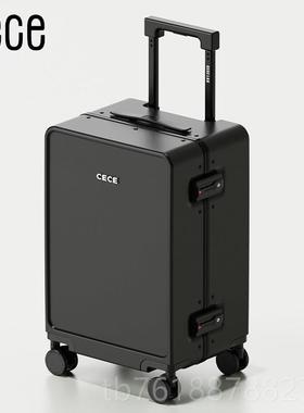 新款C透ECE2025新款白色铝框行旅李箱20寸登机箱箱女24寸拉杆男行