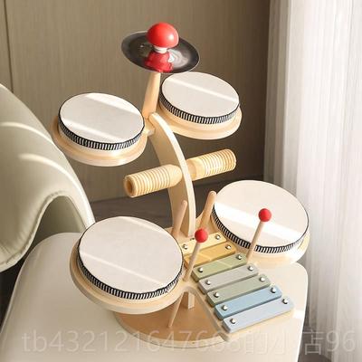 高档DrumSet多功能乐敲琴打鼓打击 乐器器组合音乐幼m稚园启蒙usi