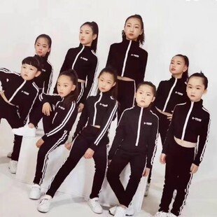 少儿礼仪模特走秀训练服 儿童T台走秀服女童童模练功服春夏季国潮