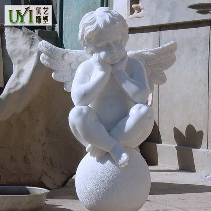 现货欧式石雕天使摆件 爱神丘比特雕像工厂西方小天使