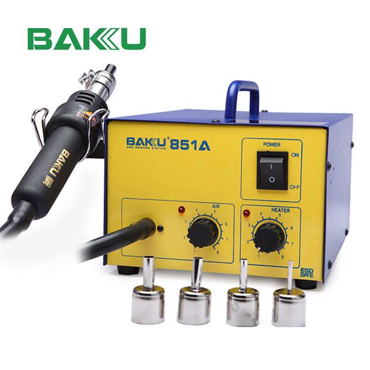 巴酷BK-851A热风枪拆焊台手机电脑数码电器主板维修拨焊台可调温