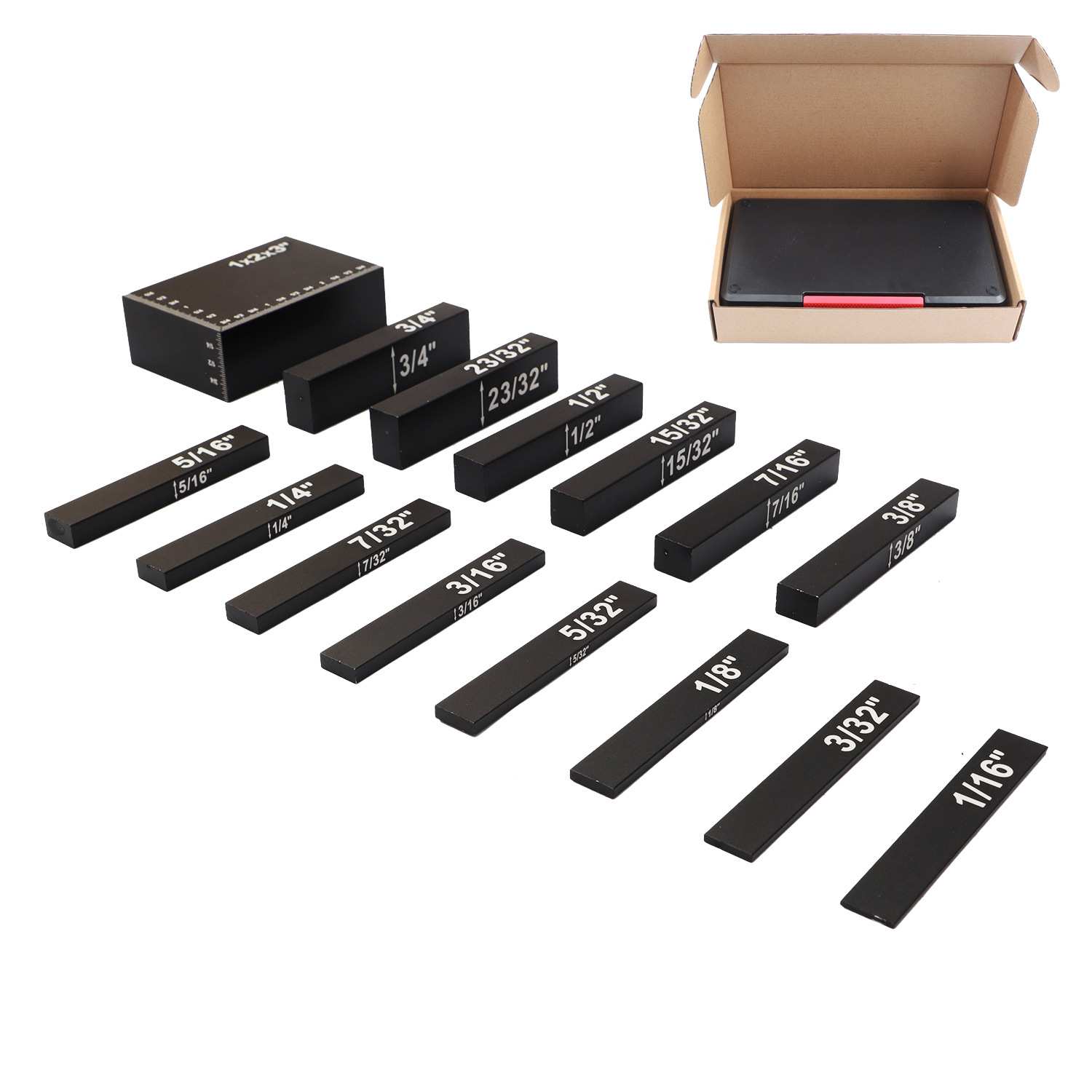 15个设置块高度计套件 量块 Setup Blocks guage 精密铝设置条