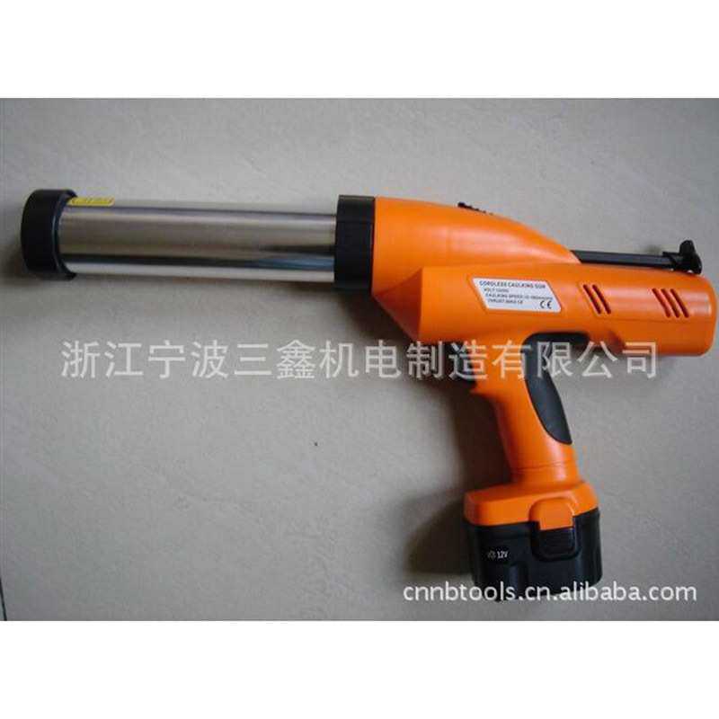 美缝剂胶枪电动腊肠胶枪12V电动600毫升电动玻璃胶枪双组份填缝枪