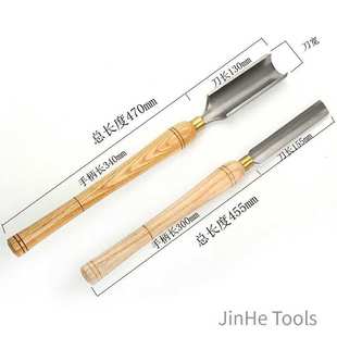 新款粗半圆木工车刀手持式木柄车木刀高速钢木工凿子现货