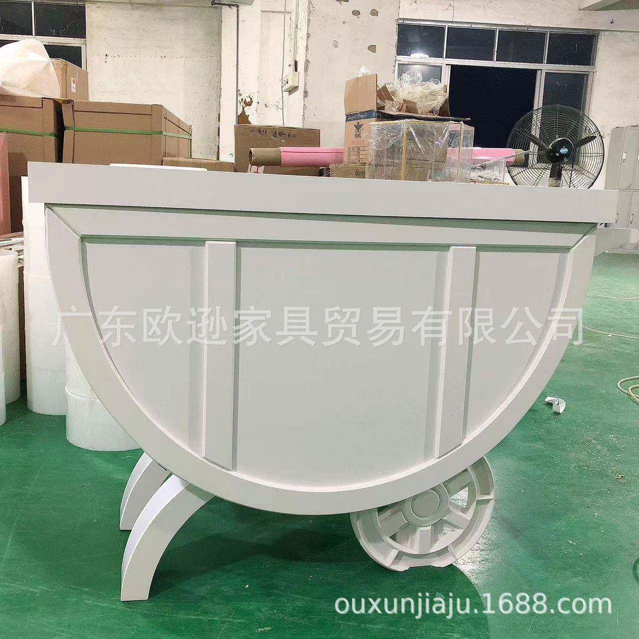 白色PVC生日派对甜品餐车婚庆酒店家具装饰佛山欧逊家具