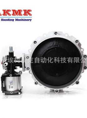 气动粉体蝶阀气动单法兰蝶阀V1FS300GBN下料蝶阀搅拌站蝶阀