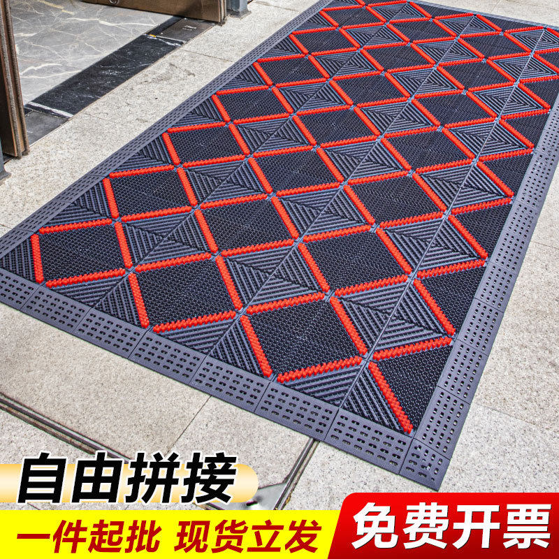 入户脚垫进门门垫大门口拼接防水防滑垫塑料防晒地垫台阶踩脚垫