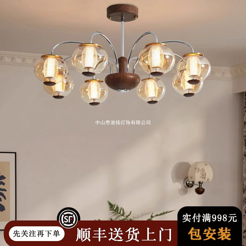 法式中古风客厅灯美式复古vie客厅吊灯