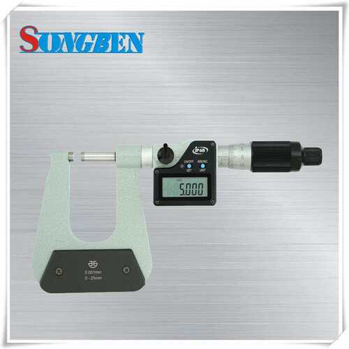 青量数显深弓架50mm千分尺B型测头25-50mm外径千分尺293-02-510