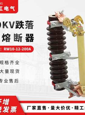 高压柱上熔断器 10KV跌落式熔断器RW10-12-200A 陶瓷跌落熔断器
