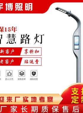 厂家供应LED单臂智慧路灯 城市主杆道智能路灯市政工程亮化改造